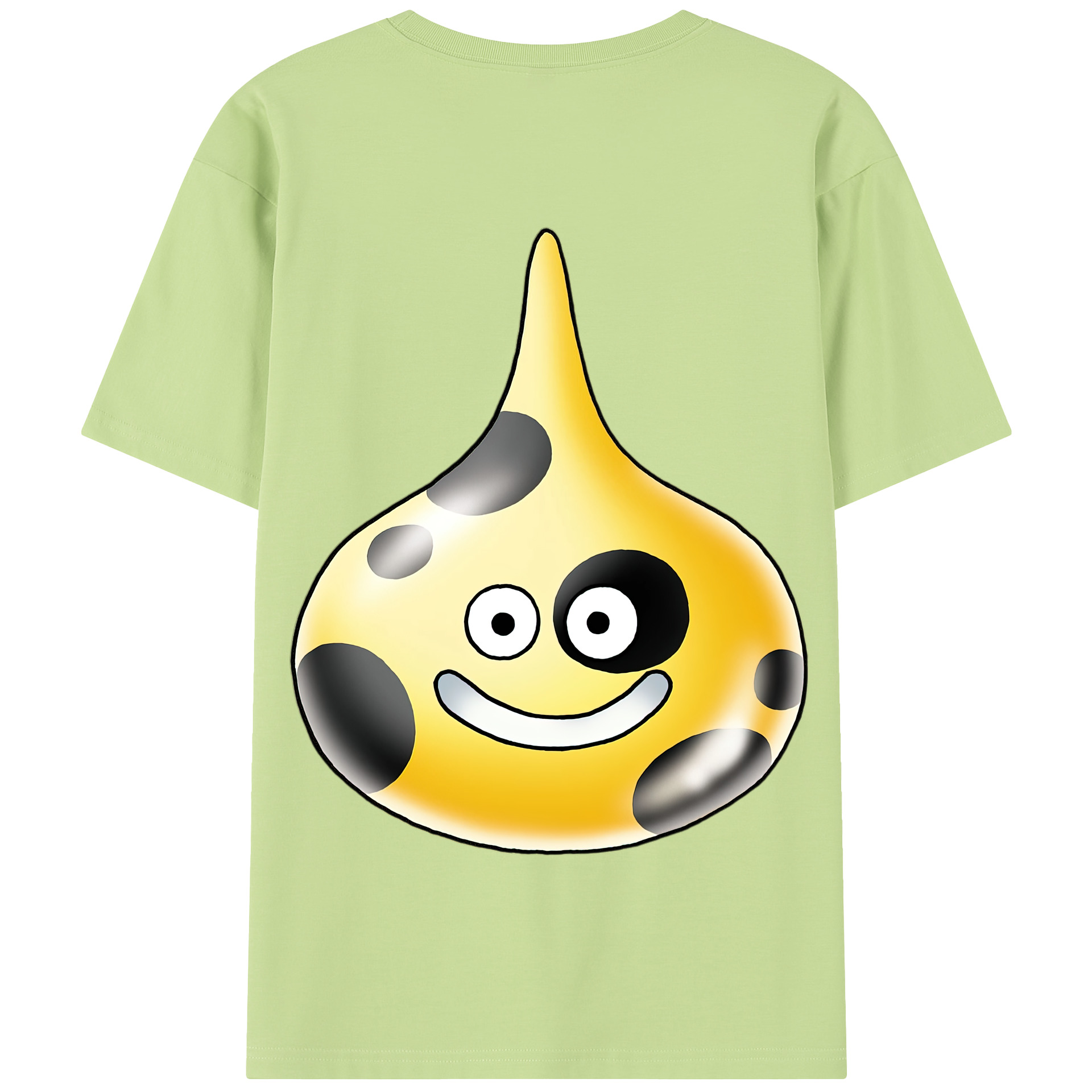 （画像用） ドラゴンクエスト Doragon Kuesuto Dragon Quest 綿100％半袖Tシャツ（背面プリント）